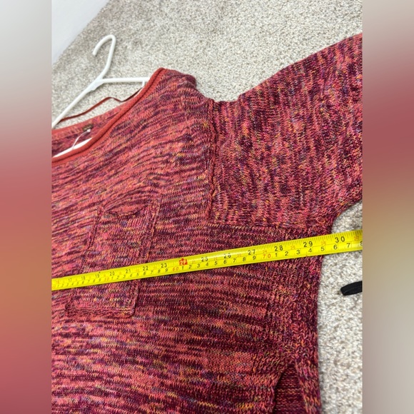 Free People Prism Space Dye Sweater Knit Pullover Linen Blend XS Boho Bohemian - Picture 5 of 13